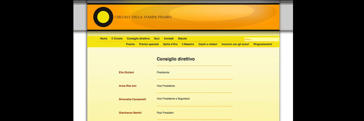 WebSite Circolo della Stampa