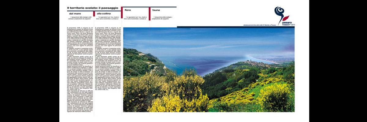 Pesaro Rosa di Mare, impaginato brochure