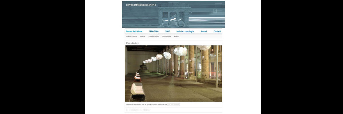 WebSite Centro Arti Visive Pescheria