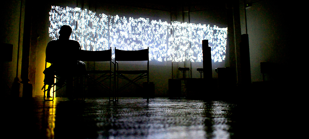 Video proiezione, CADUTA LIBERA, Claudio Bartolucci